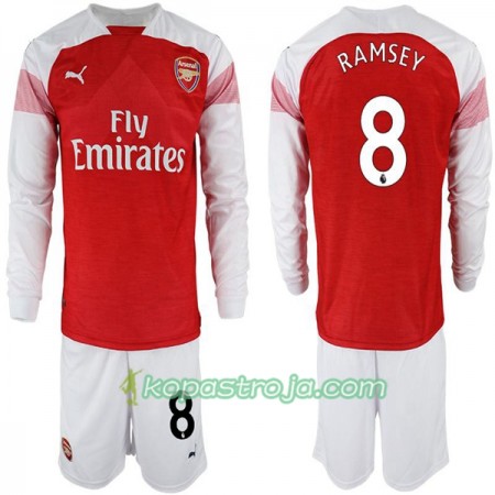Billiga Fotbollströjor Arsenal Aaron Ramsey 8 Barn Hemma tröja 2018/19 Långärmad